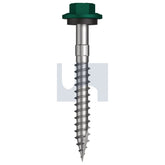Hobsons - #12-11 x 50 Cottage Green (Permanent) -Cl4 As3566 + Scratchguard Type 17 Hex Head + Washer | Fs610-Cg (Pack Of 200)